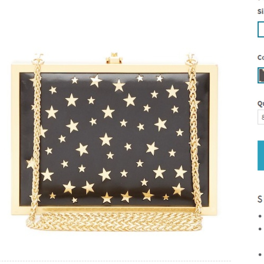 alice + olivia Darla Laser Cut Star Clutch